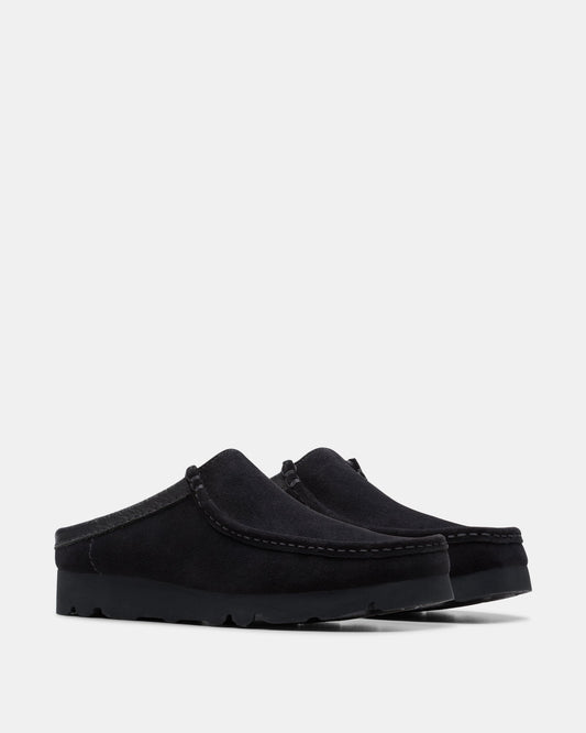 Wallabee Slip Black Suede