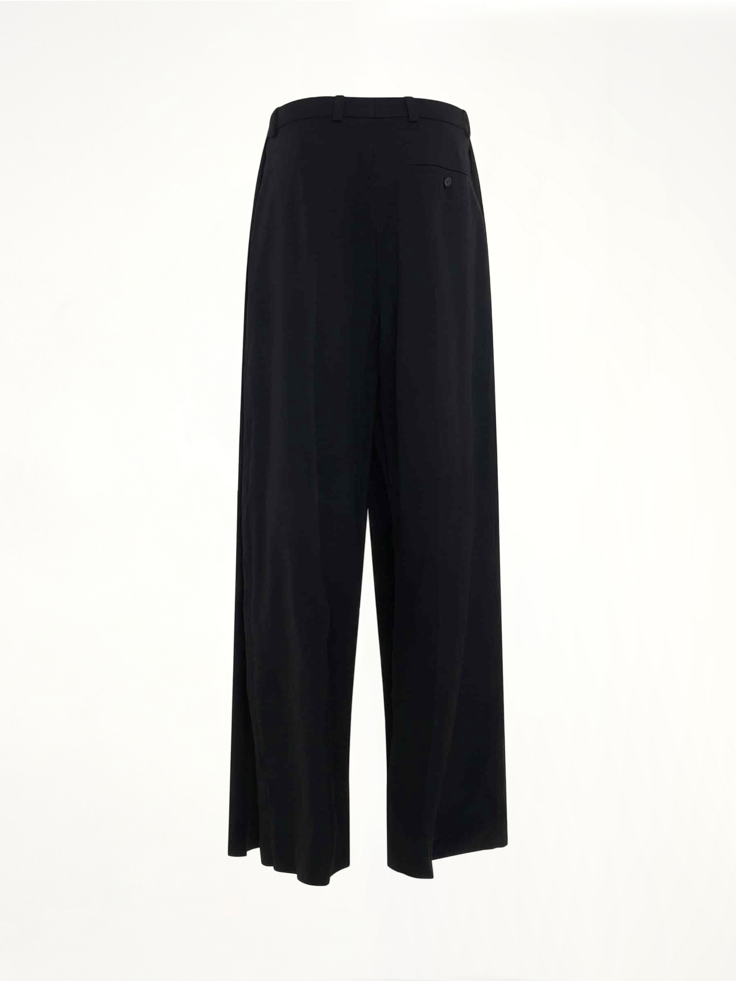 BALENCIAGA Deconstructed Double Front Pants (Black)