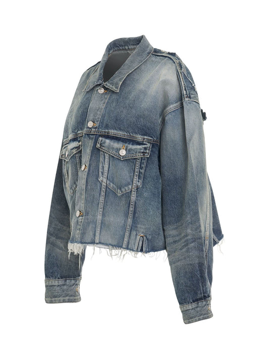 BALENCIAGA Deconstructed Jacket (Pale Blue)