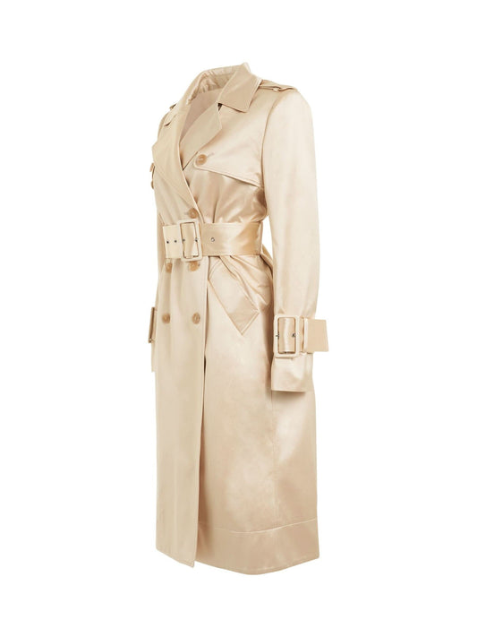 KHAITE Jaden Trench Coat (White)