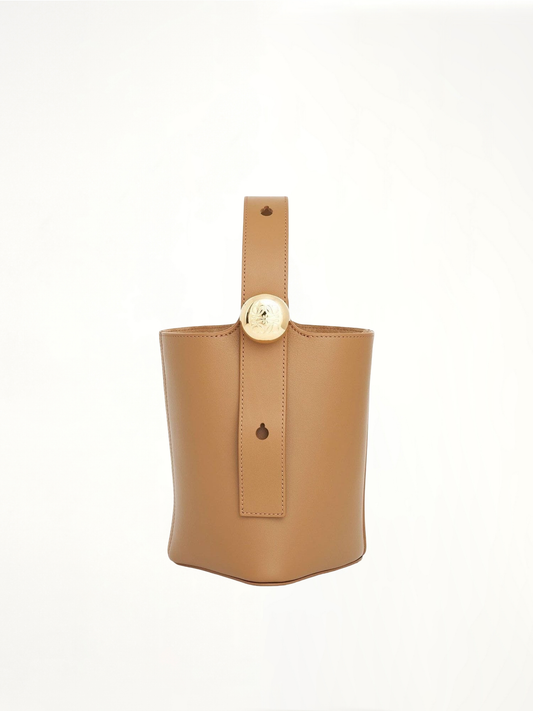 LOEWE Mini Pebble Bucket Bag (Brown)
