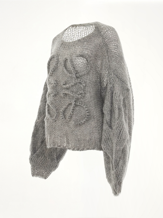 LOEWE Anagram Mohair Sweater (Grey)