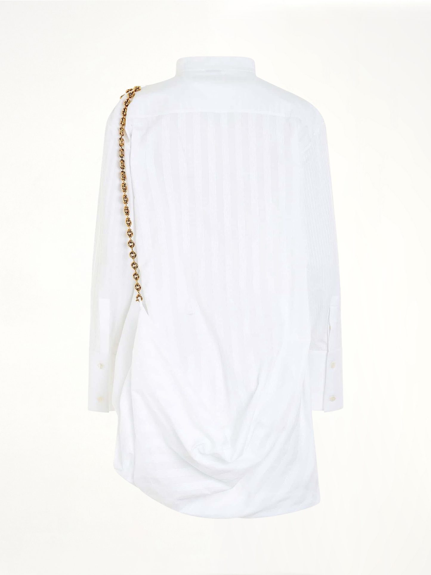 LOEWE Chain Shirt Dress (White)
