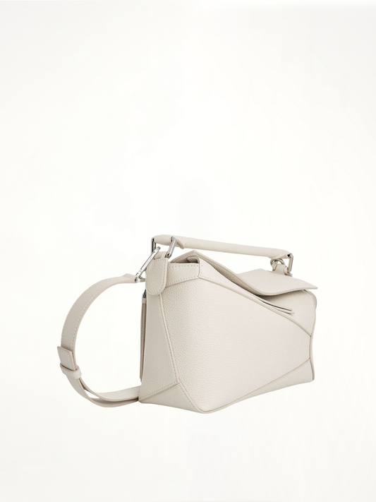 LOEWE Small Puzzle Edge Bag (White)