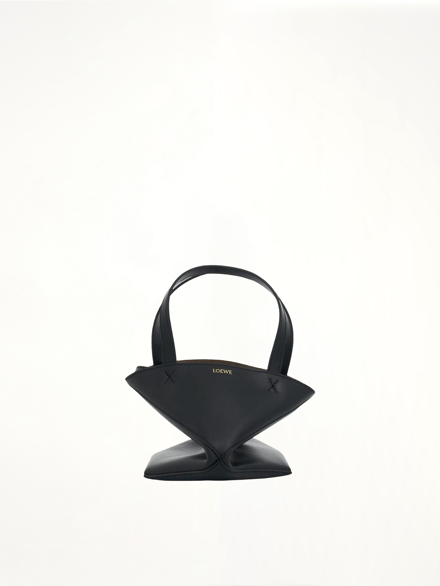 LOEWE Mini Fold Puzzle Tote Bag (Black)