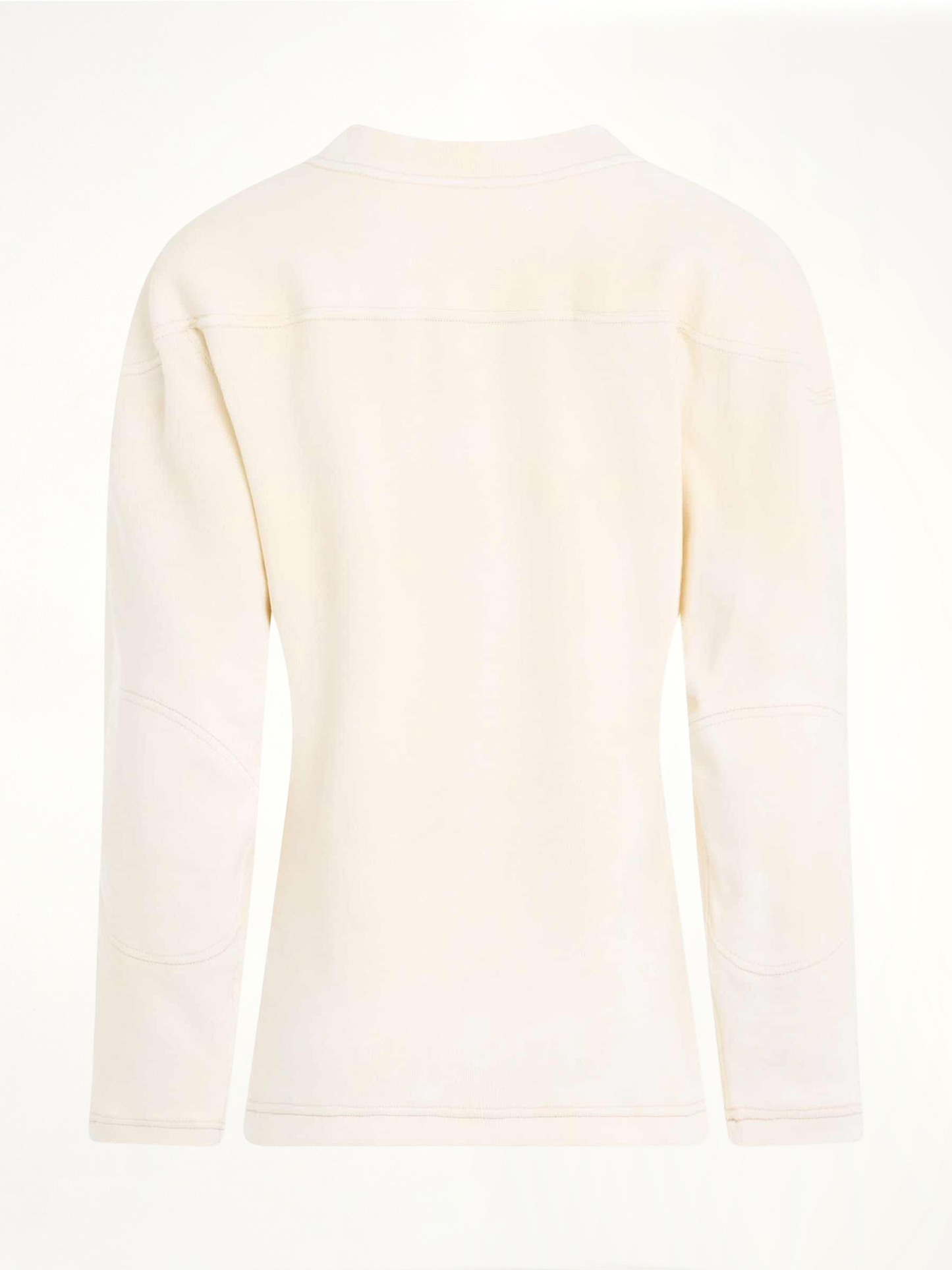 MAISON MARGIELA Rib Cotton Logo Sweatshirt (White)