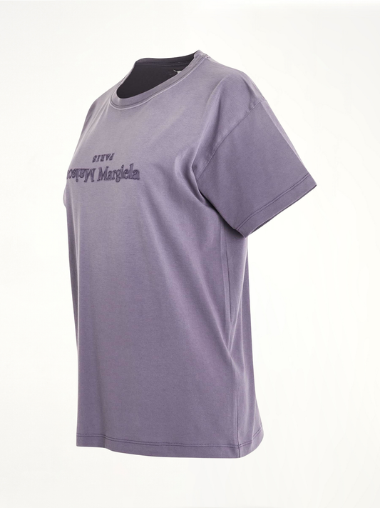 MAISON MARGIELA Cotton Jersey Logo T-Shirt (Purple)