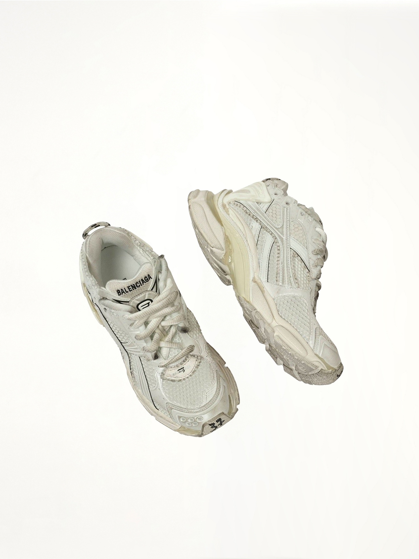 BALENCIAGA Runner Mesh Sneaker (White)
