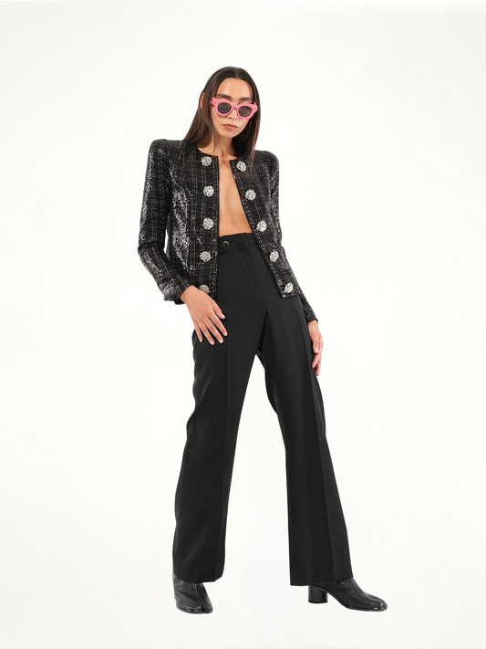JACQUEMUS Sauge Suit Pants (Black)
