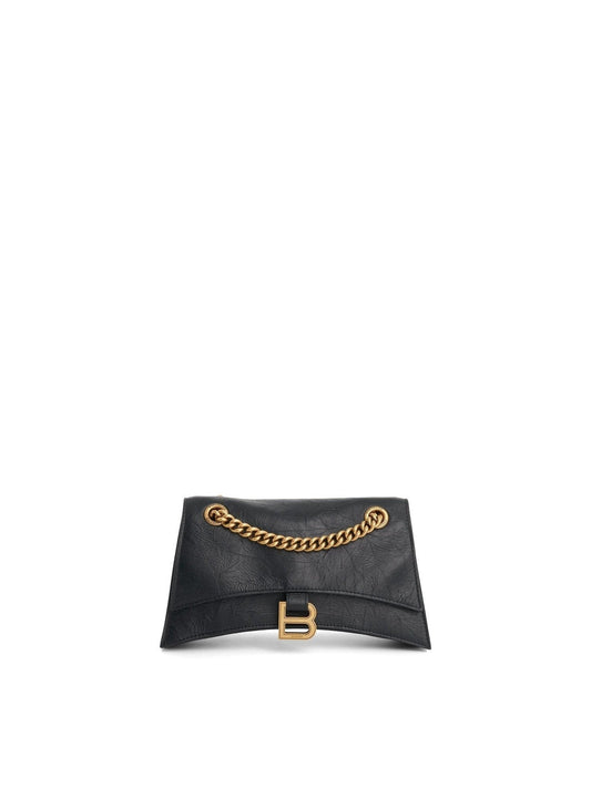 BALENCIAGA Crush Small Chain Bag (Black)