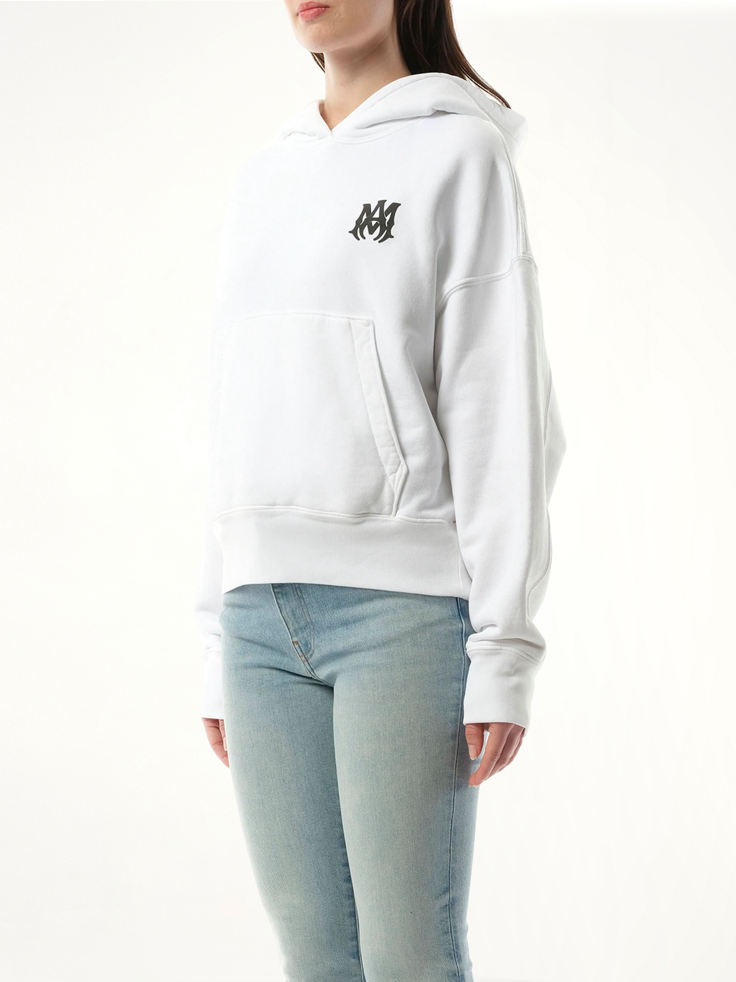 AMIRI MA Core Logo Hoodie (White)