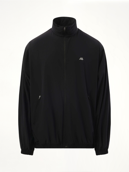 BALENCIAGA Stretch Nylon Windbreaker (Black)