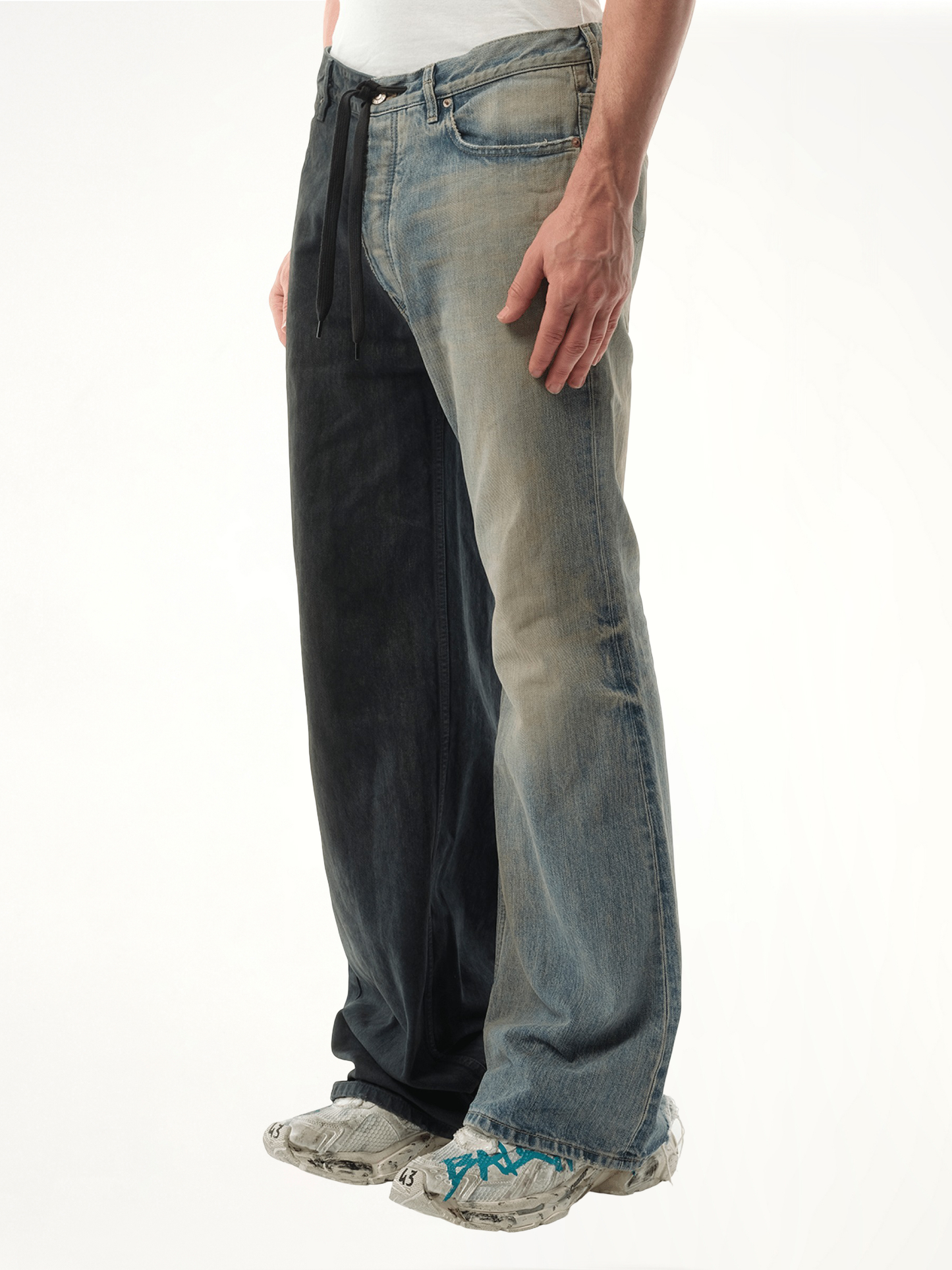 BALENCIAGA Fifty-Fifty Pants (Grey)