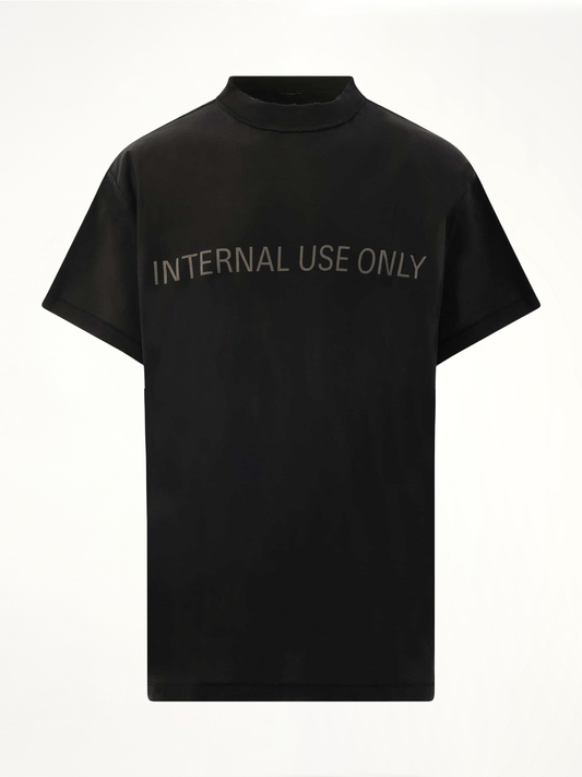 BALENCIAGA Internal Use Only Inside Out Oversized T-Shirt (Black)