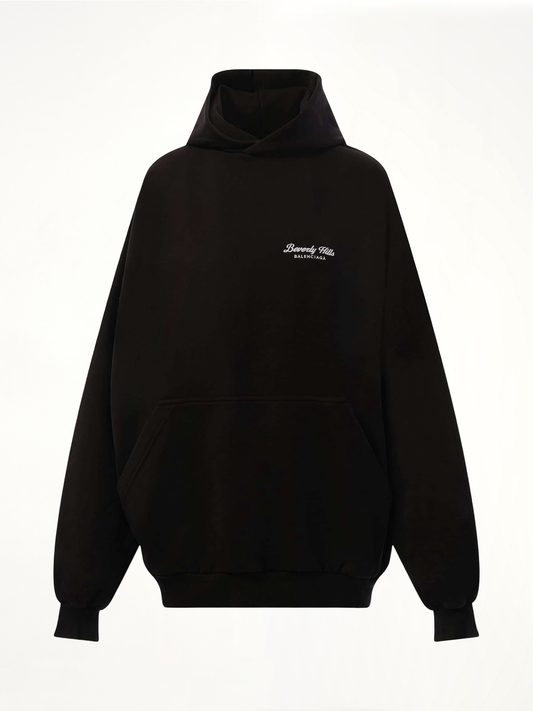 BALENCIAGA Beverly Hills Large Fit Hoodie (Black)