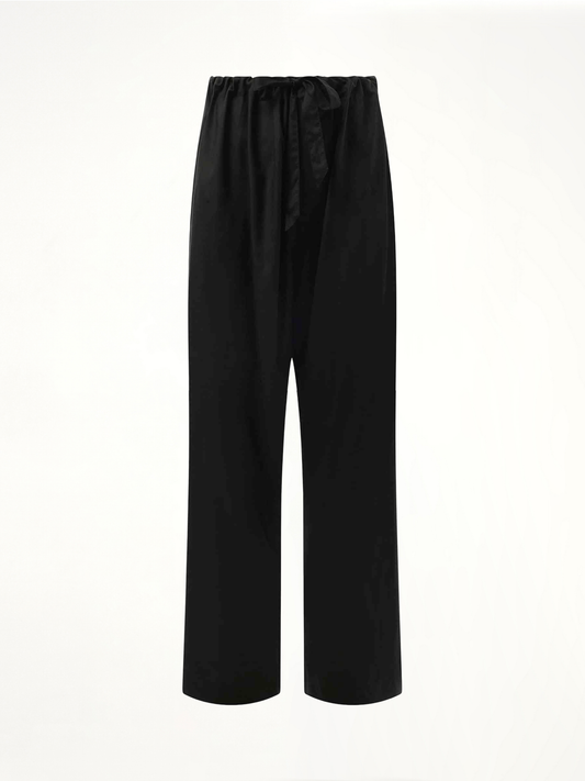 MAISON MARGIELA Silk Popeline Pants (Black)