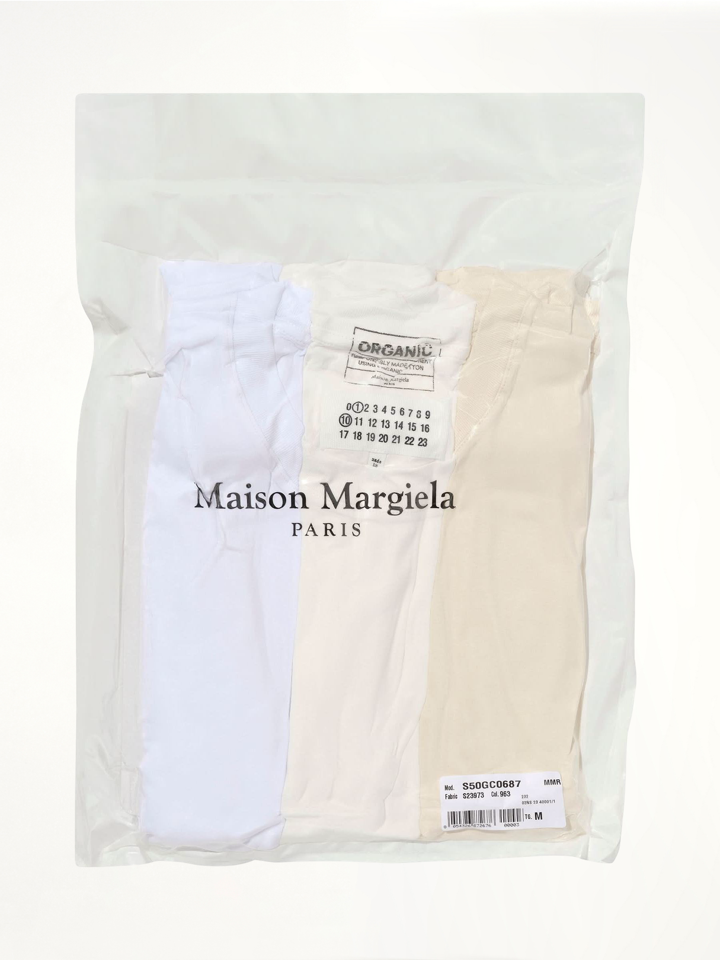 MAISON MARGIELA Organic Jersey 3 Pack T-Shirt (Grey)