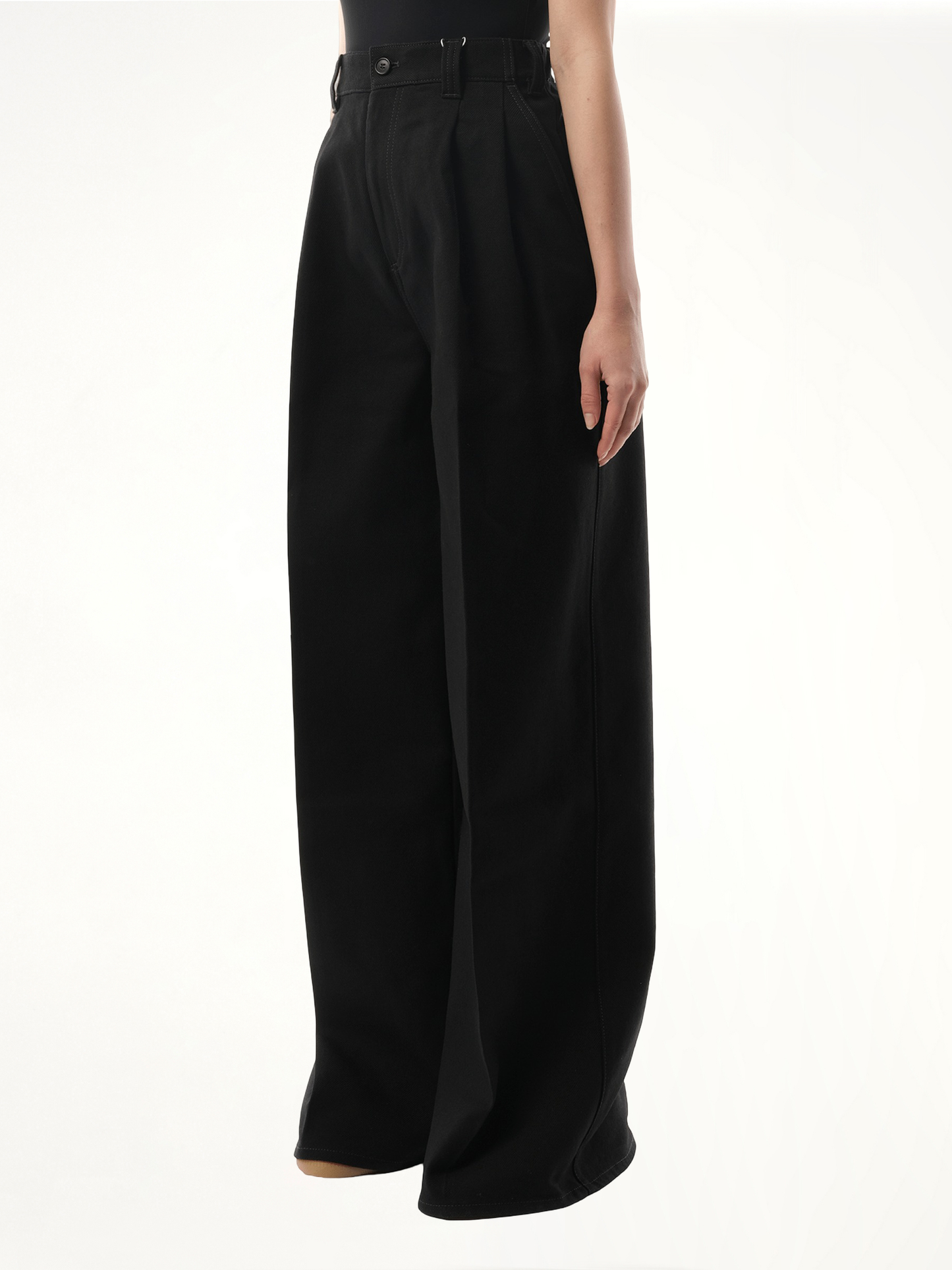 MAISON MARGIELA Heavy Cotton Wide Pants (Black)
