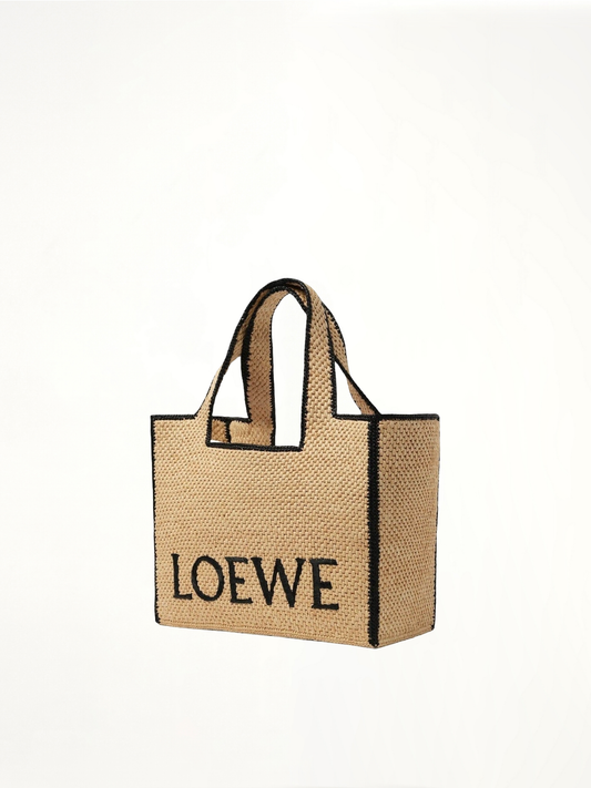 Loewe Font Tote Large Bag (Natural)