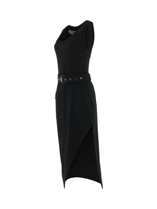 ALEXANDER MCQUEEN Trompe L'oeil Pencil Dress (Black)