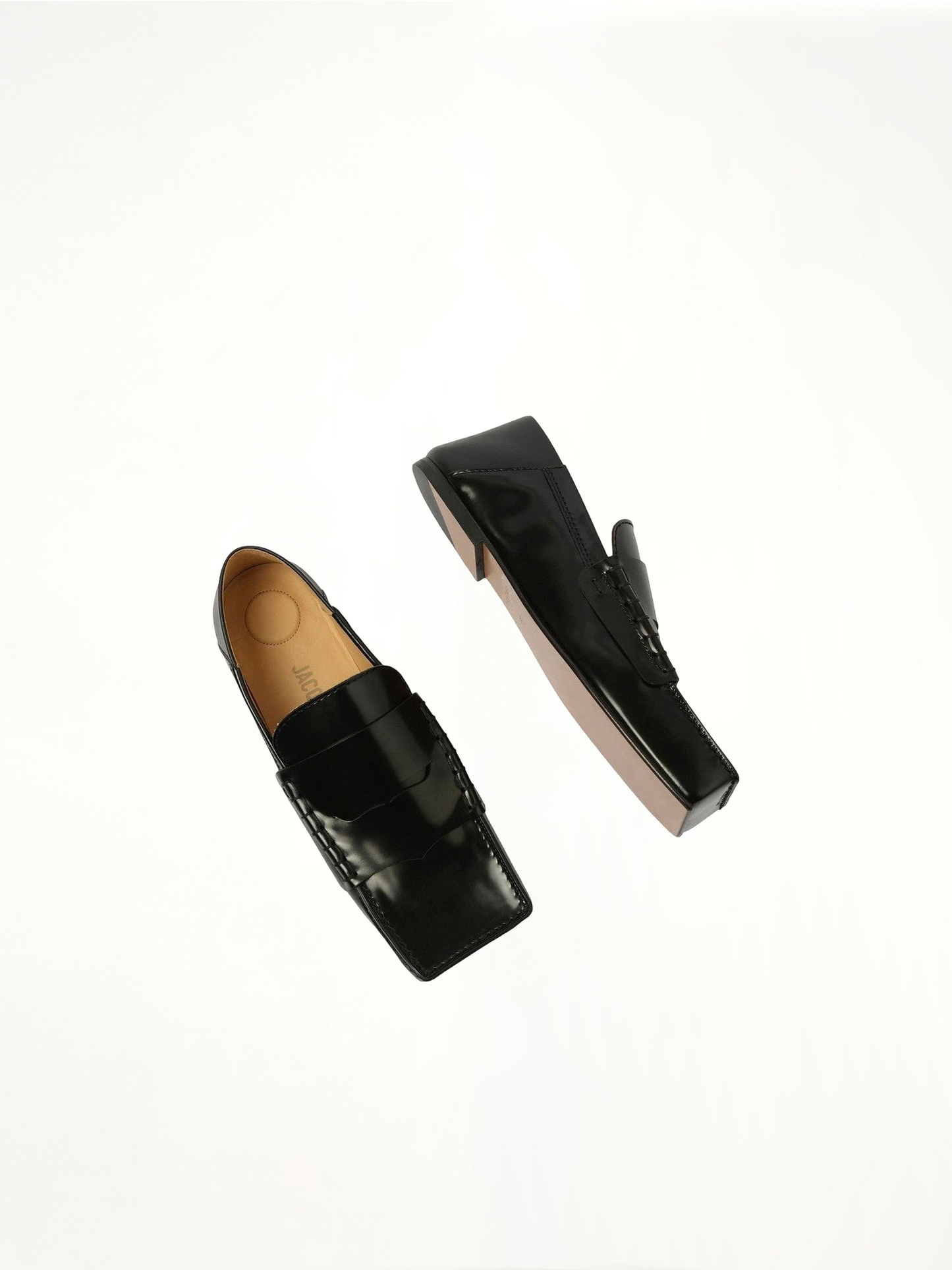 JACQUEMUS Les Moccasins Carre (Black)