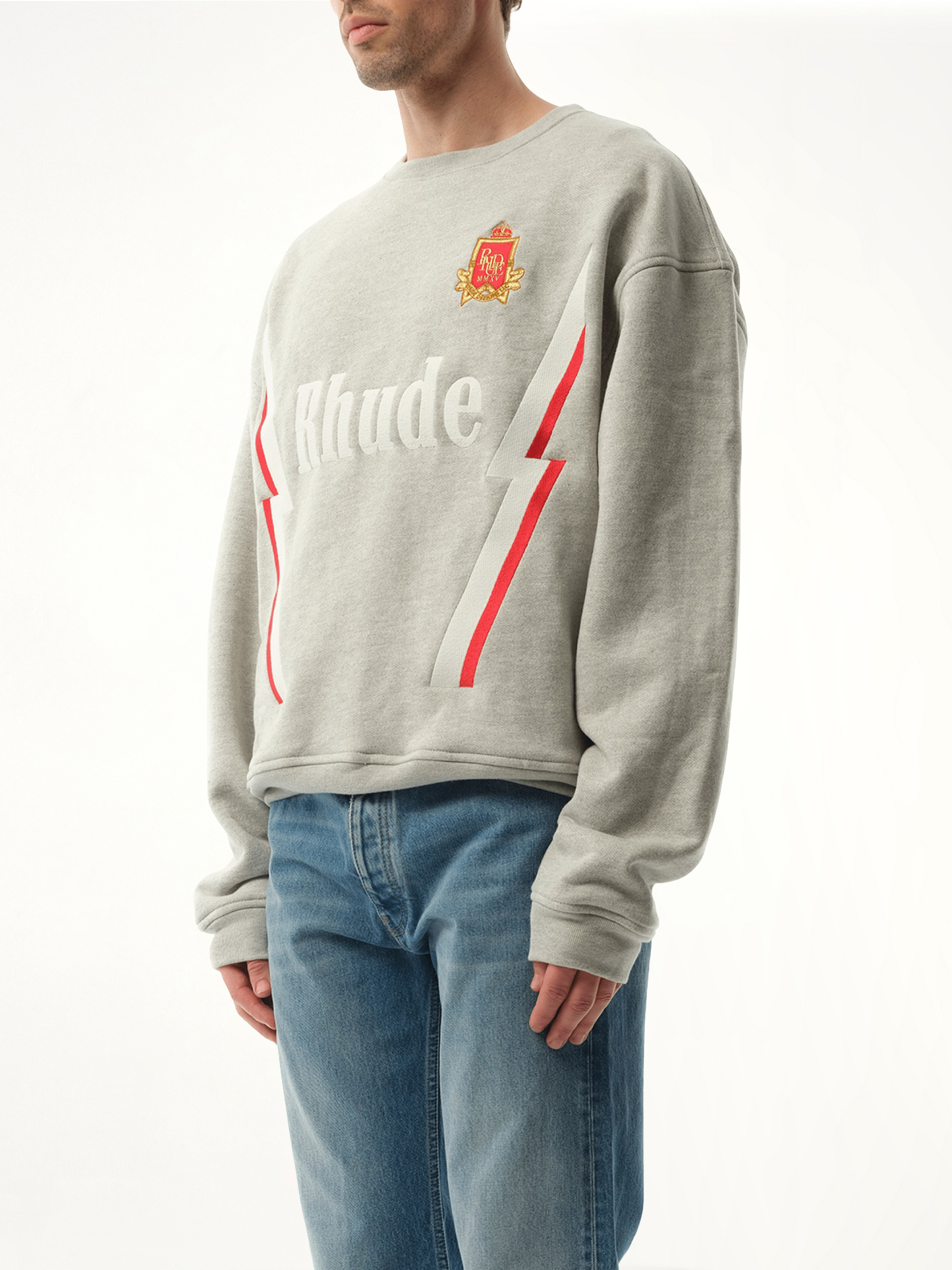 RHUDE Lightning Sweatshirt (Grey)