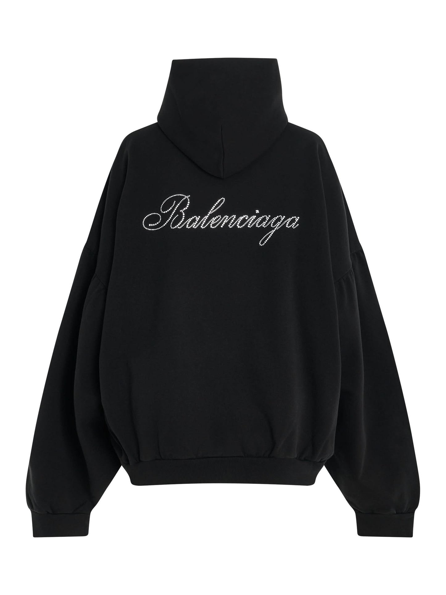 BALENCIAGA Tropical Paris Round Hoodie (Black)
