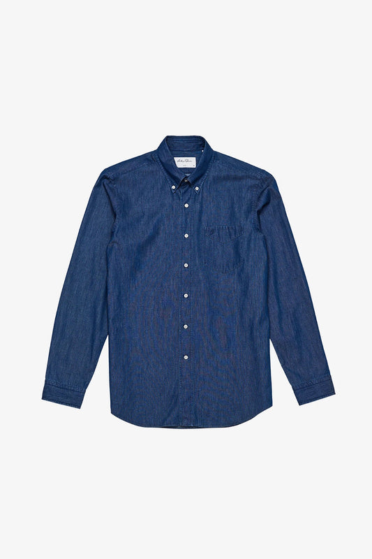 Anthony Squires Crispin Dark Casual Shirt (Blue)