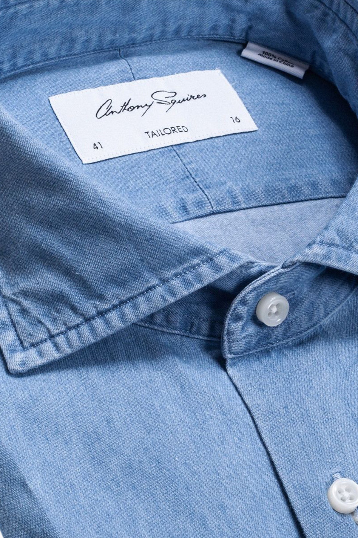 Anthony Squires Nigel Light Denim Shirt (Blue)