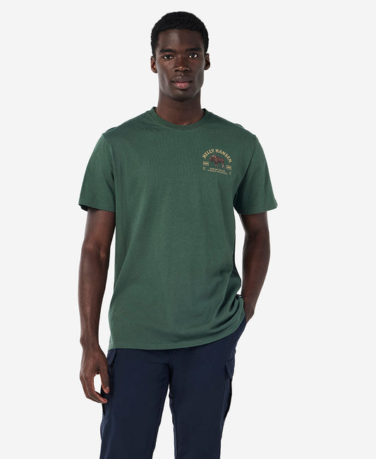Helly Hansen GRAZE THE MOUNTAINS T-SHIRT (Jungle Green)