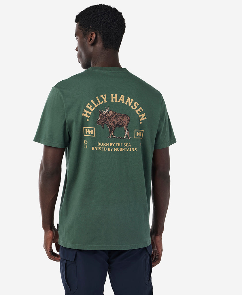 Helly Hansen GRAZE THE MOUNTAINS T-SHIRT (Jungle Green)