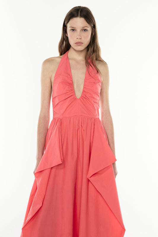 Provence Halter Dress (Melon)