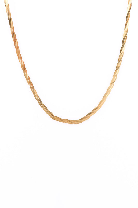 Heychic Elysian Twisted Chain Necklace (Gold)