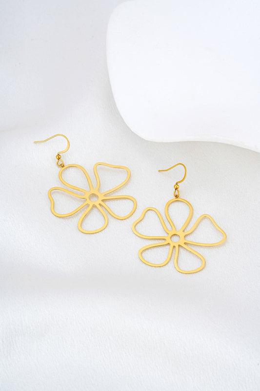 HEYCHIC Misa Floral Earrings (Gold)