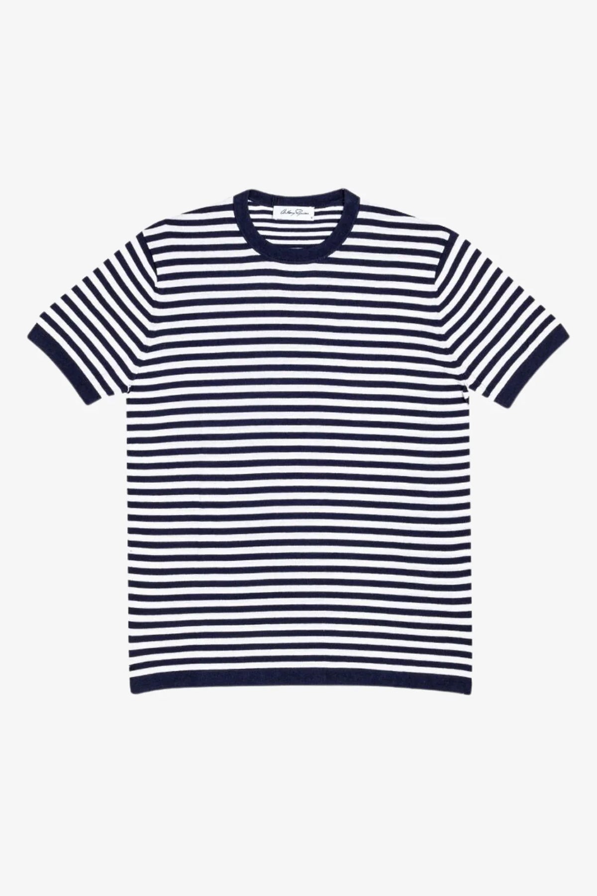 Anthony Squires Daily - Navy & Knitted T-shirt (White)