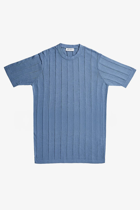 Anthony Squires Aviation Knitted Tee - Light (Blue)
