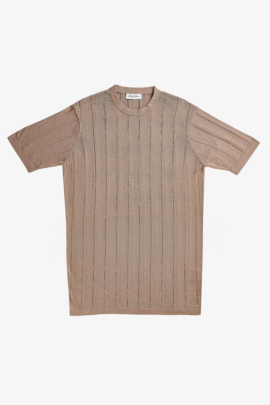 Anthony Squires Aviation Knitted Tee (Taupe)