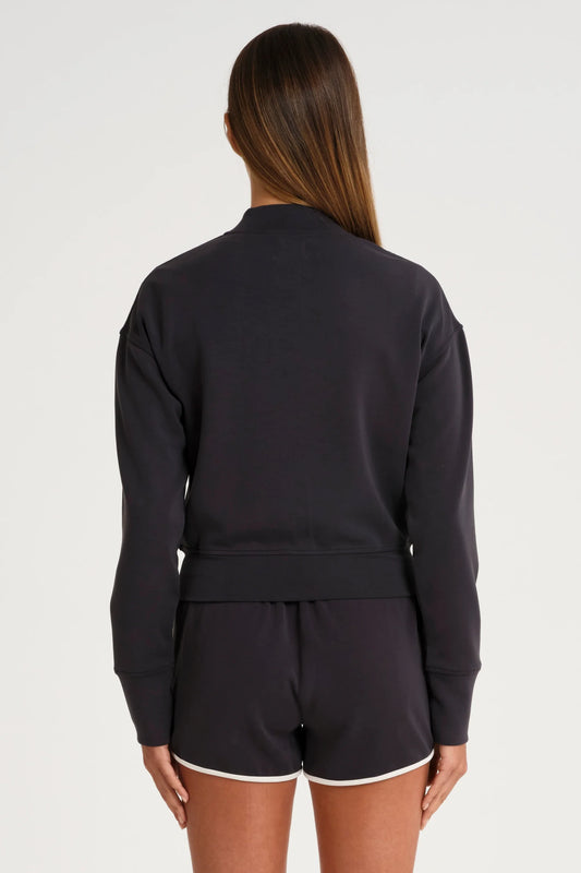 Soft Luxury Full Zip Jumper (Charcoal)