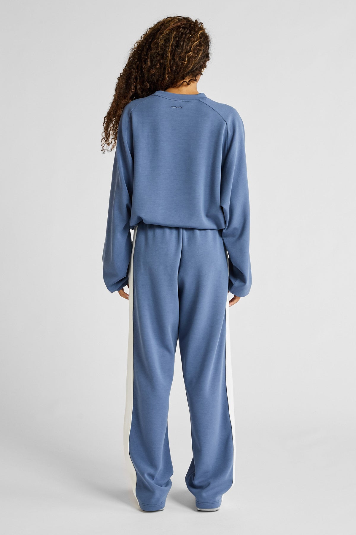 Soft Essentials Contrast Wide Leg Pant Indigo/Chalk (Blue)