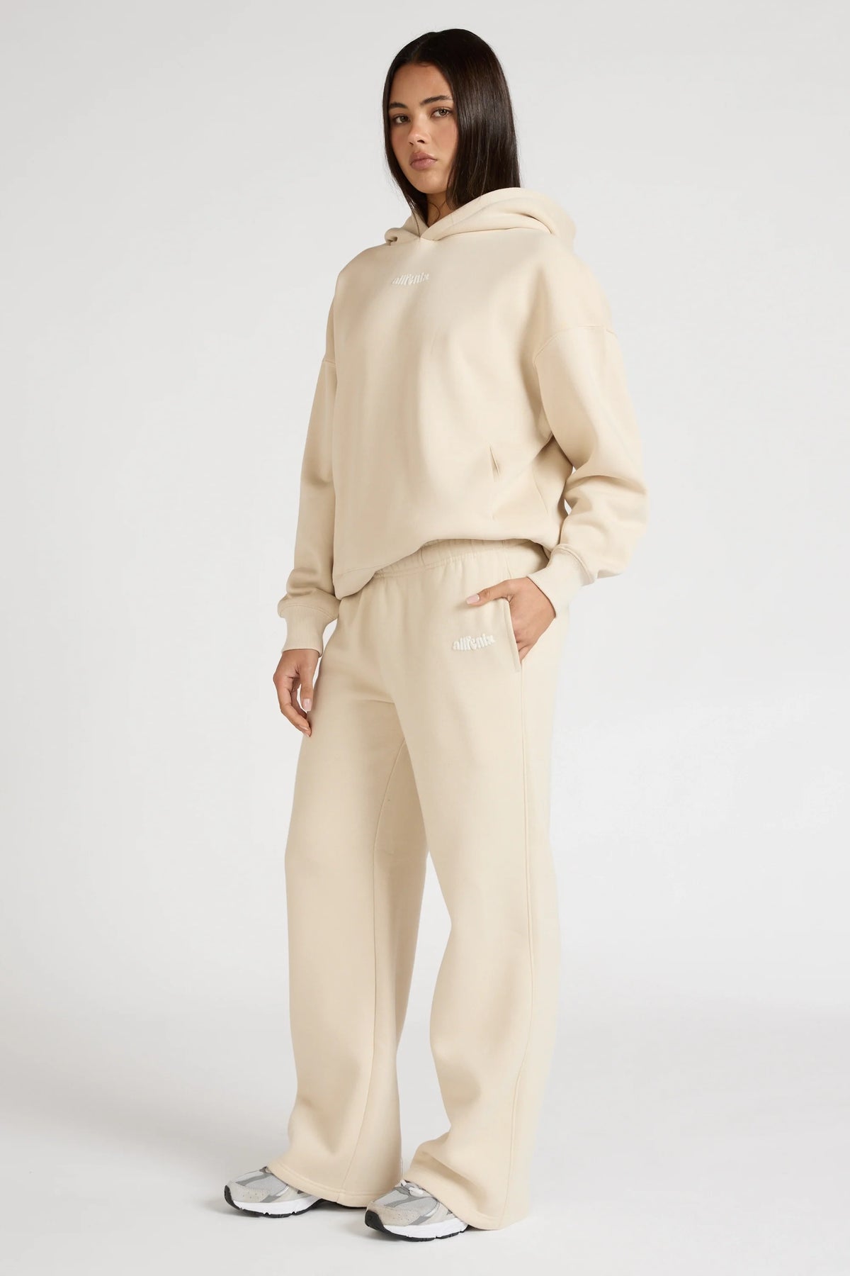 Wide Leg Track Pant (Clay)