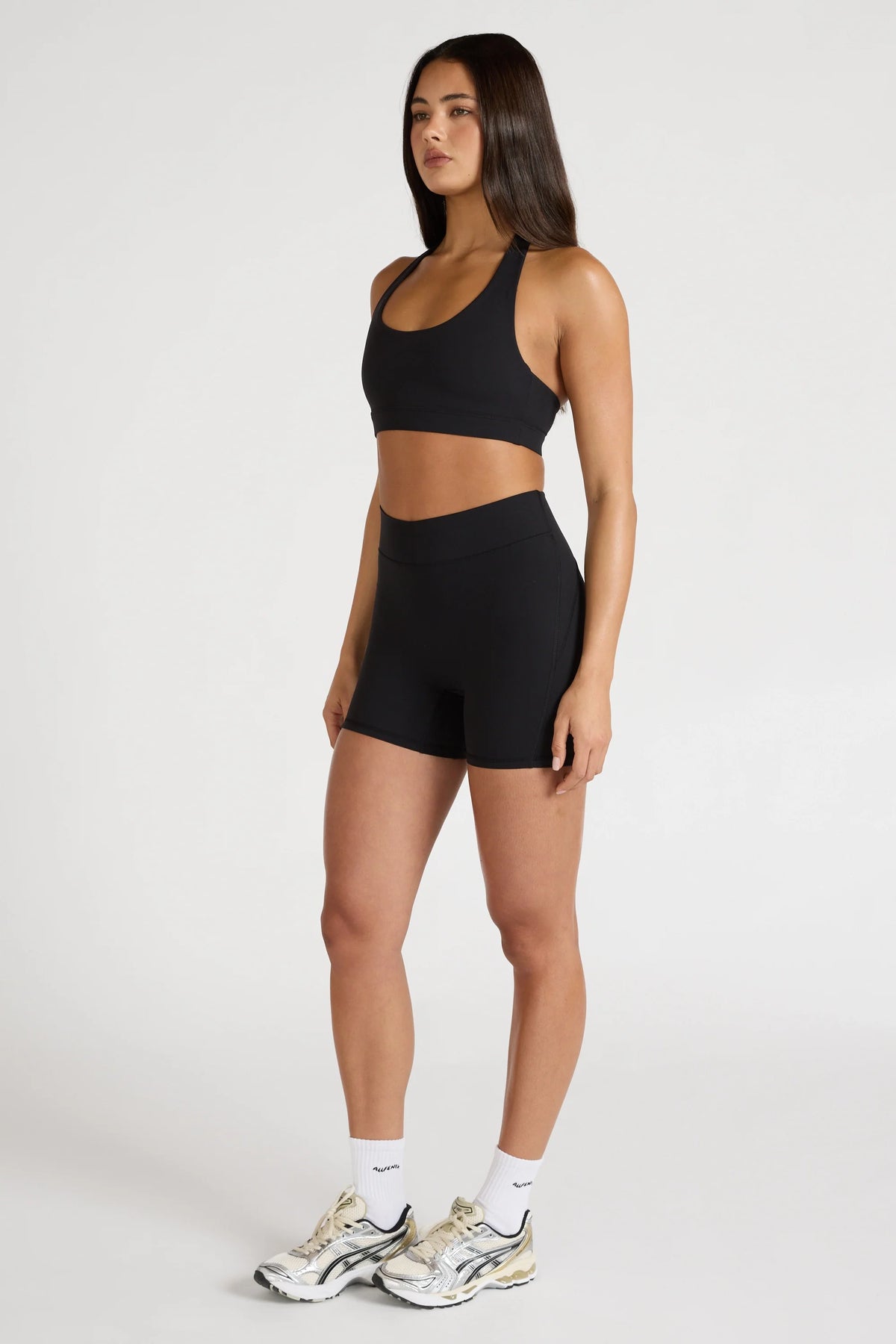 EcoSculpt Halter Sports Bra (Black)