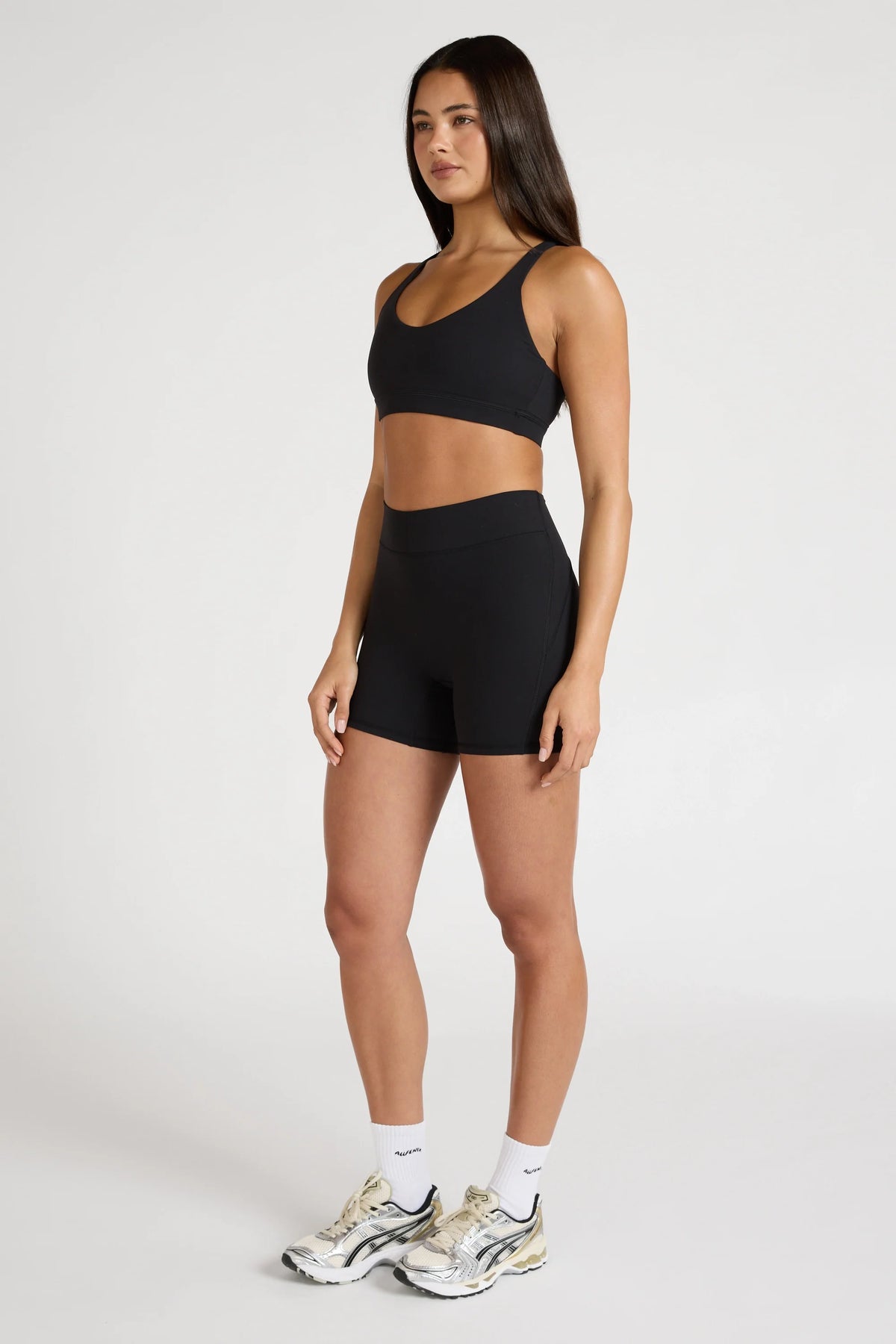 EcoSculpt Cross Back Sports Bra (Black)