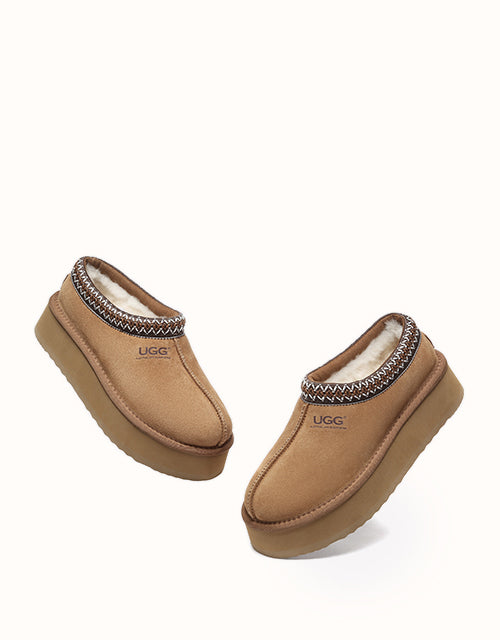 Ugg AUSTRALIAN SHEPHERD® Hippie Platform Slippers (Chestnut)