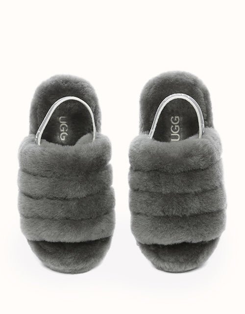 Ugg AUSTRALIAN SHEPHERD® Kids Puffy Slippers (Grey)