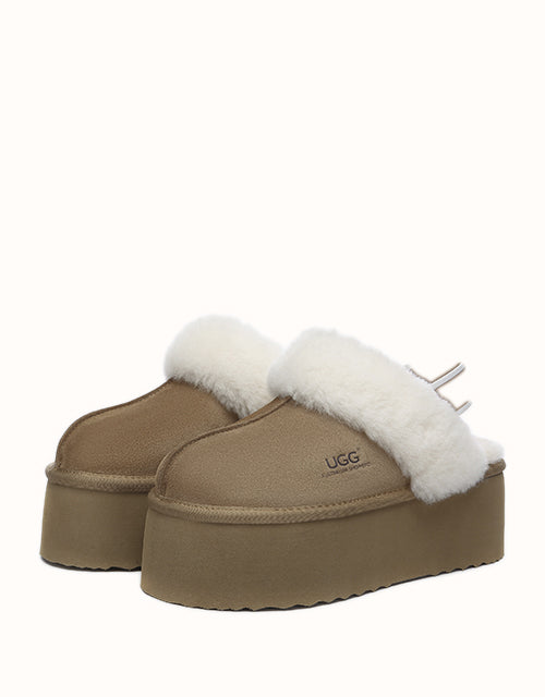Ugg AUSTRALIAN SHEPHERD® Muffin Plus Platform Slippers (Chestnut)