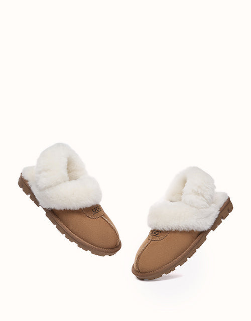 Ugg AUSTRALIAN SHEPHERD® Waffle Fluffy Slippers (Chestnut)