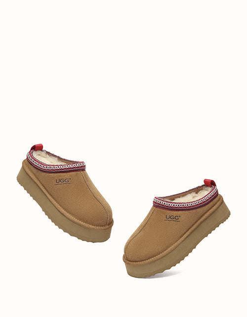 Ugg AUSTRALIAN SHEPHERD® Tay Platform Slippers (Chestnut/Red)