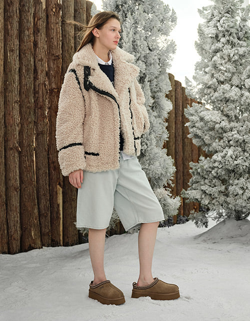 Ugg AUSTRALIAN SHEPHERD® Tay Platform Slippers (Chestnut/Red)