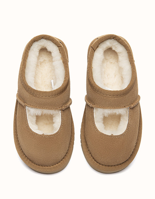 Ugg AUSTRALIAN SHEPHERD® Carmella Kids Mary Jane Slippers (Chestnut)