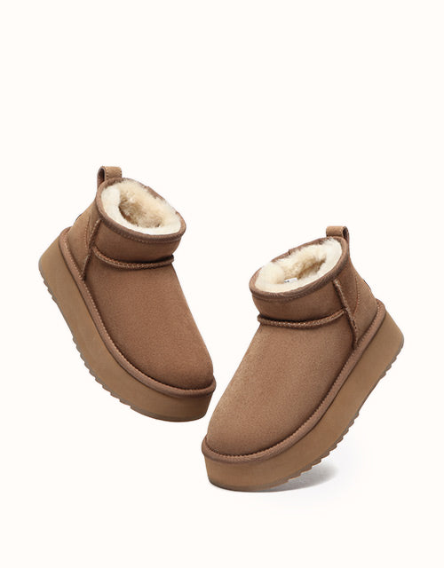 AUSTRALIAN SHEPHERD® Ultra Mini Platform Boots (Chestnut)